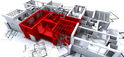 Bước 3: Dựng hình 3D từng chi tiết của ngôi nhà dựa trên bản scan 3D
