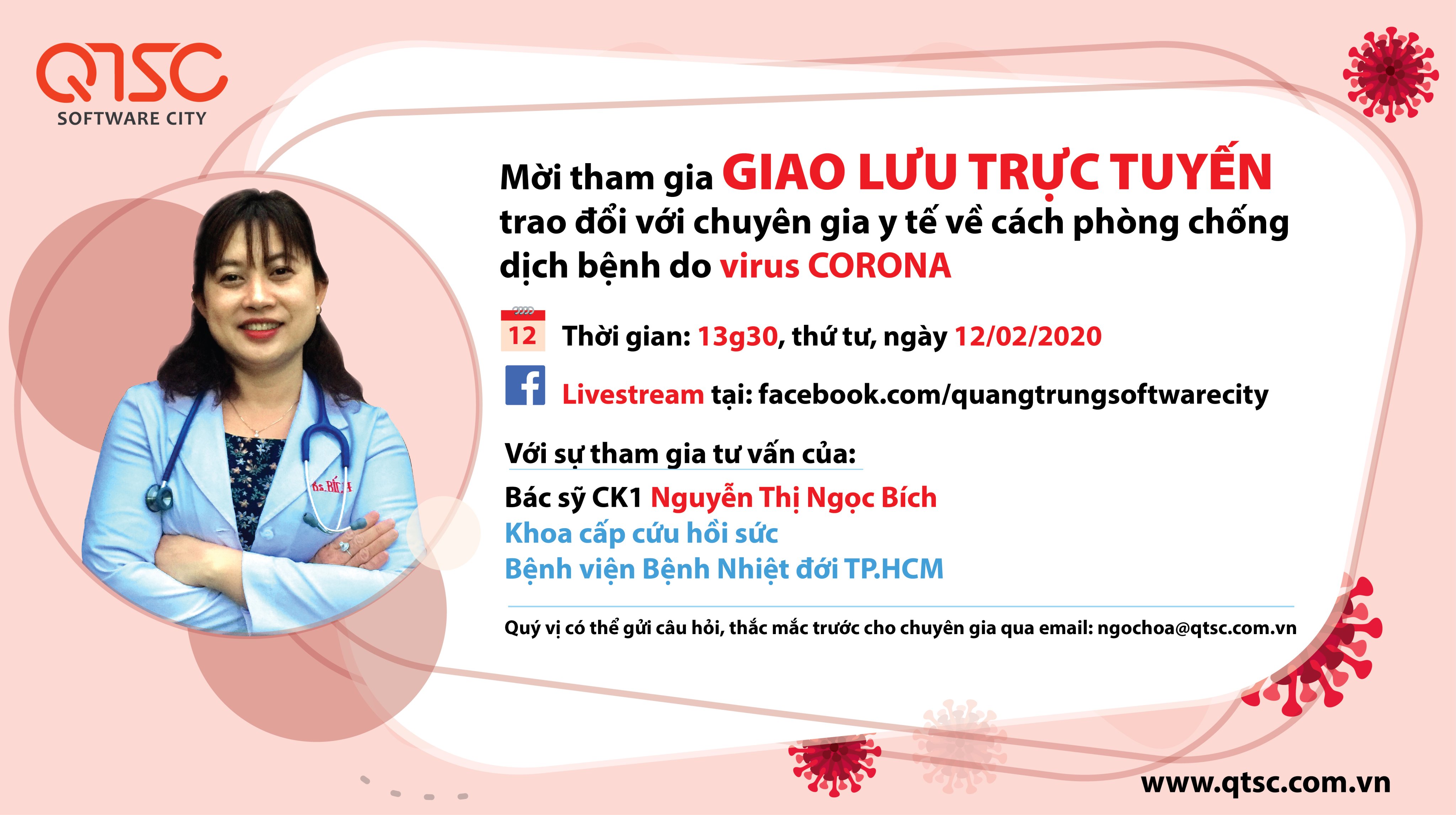 buổi livestream về dịch bệnh do virus corona