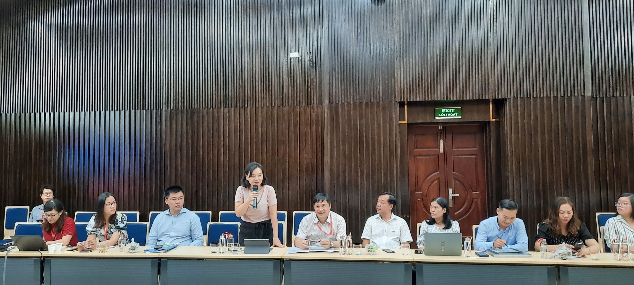 Hình 2: Bà Tô Thị Thu Hương – Phó vụ trưởng, vụ CNTT, Bộ TT&TT phát biểu tại hội thảo