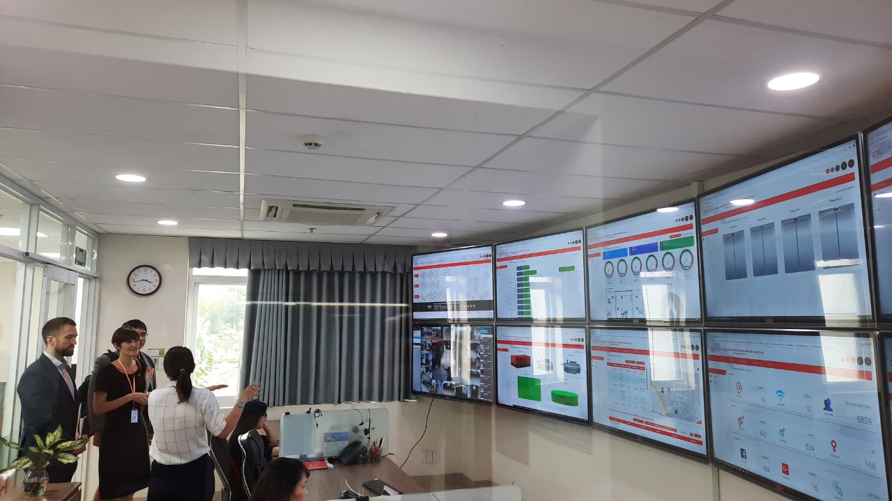 Delegation visited the integrated operation center (IOC)