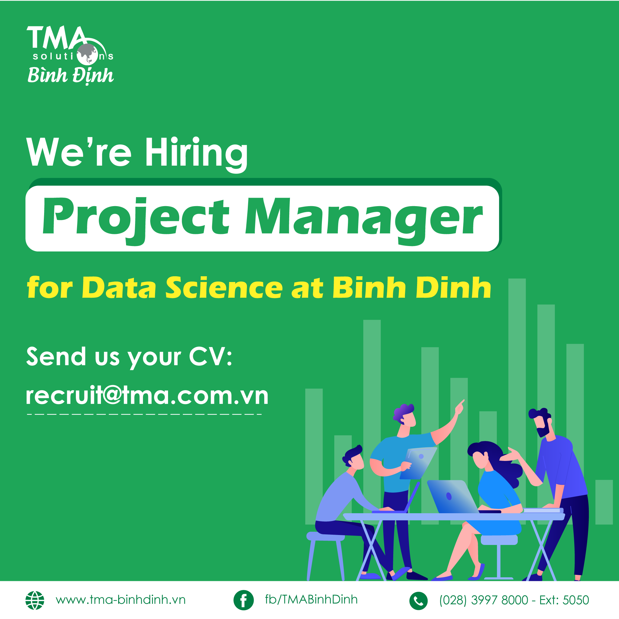 TMA Solutions is hiring Project Manager for Data Science at Binh Dinh