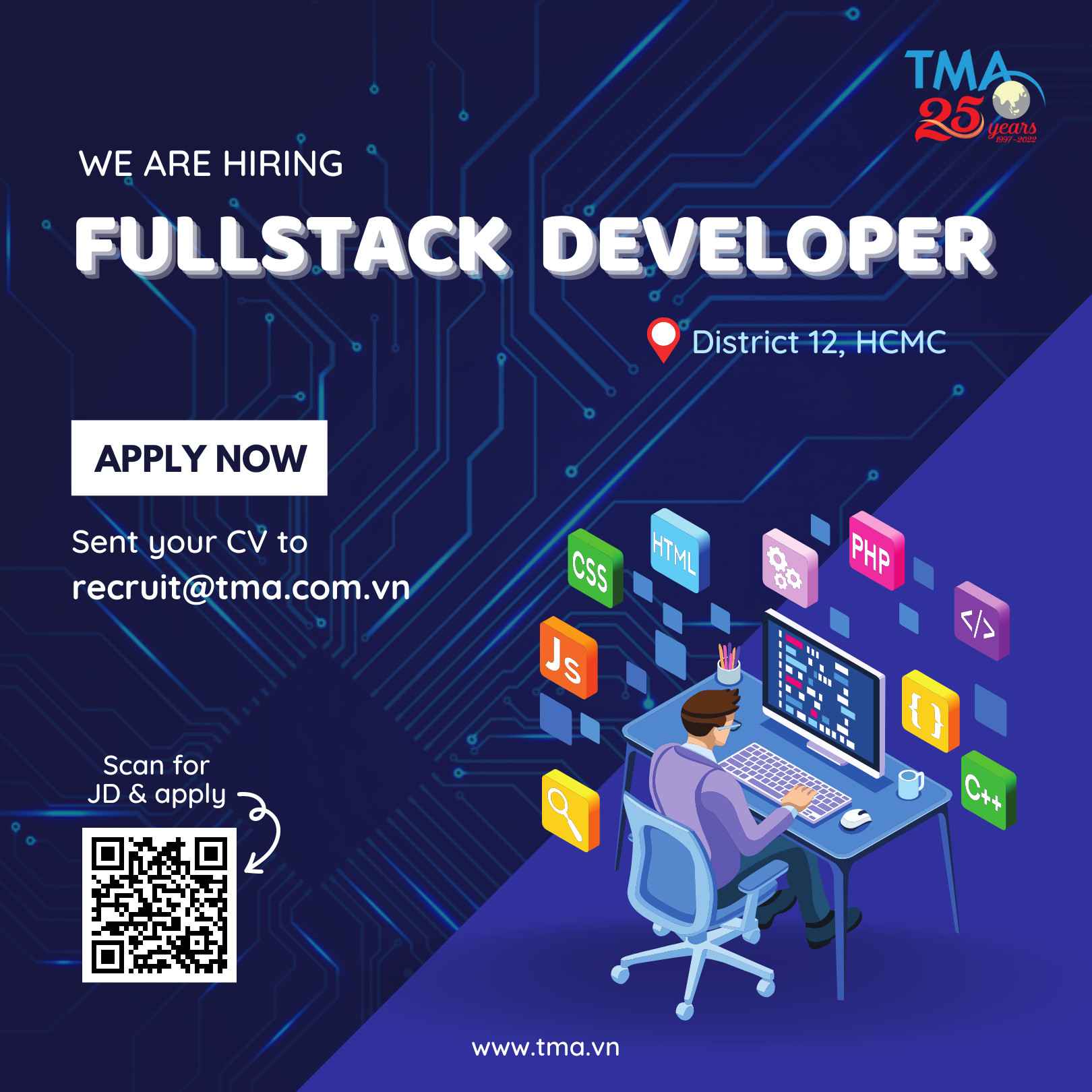 TMA is looking for Fullstack Developer