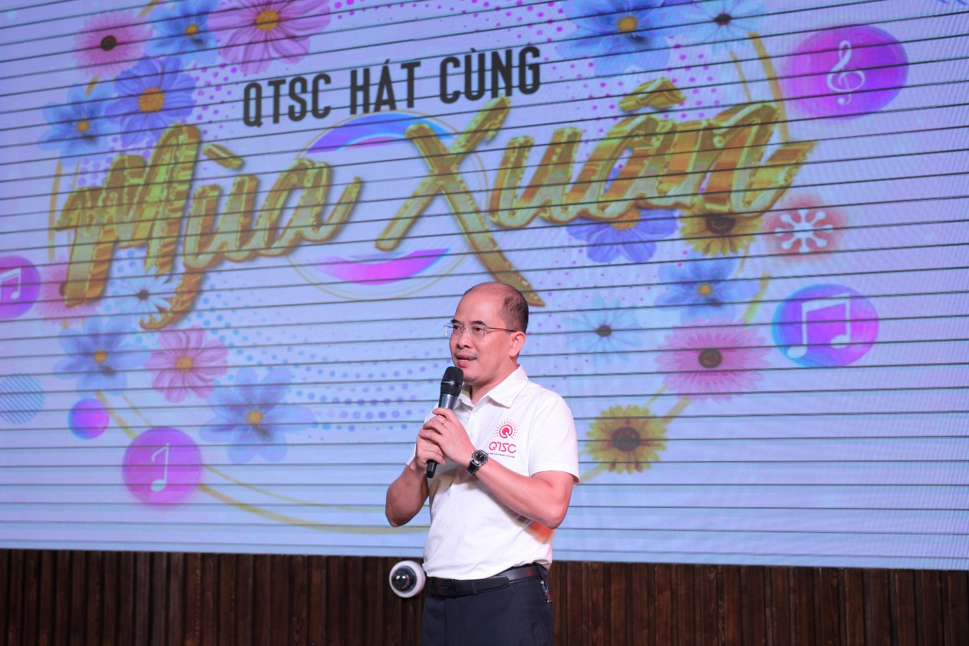 Ông Vũ Quang – Phó Giám đốc QTSC phát biểu khai mạc hội thi
