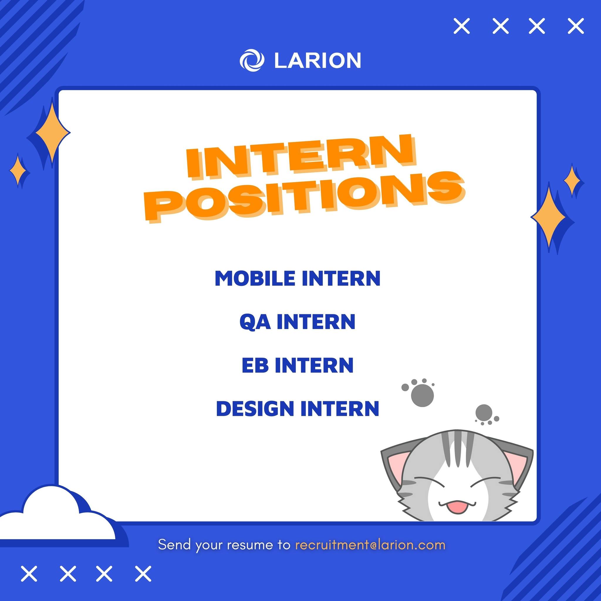 Larion is hiring Intern positions