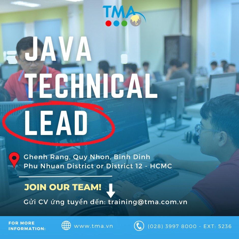 TMA tuyển dụng Java Technical Lead