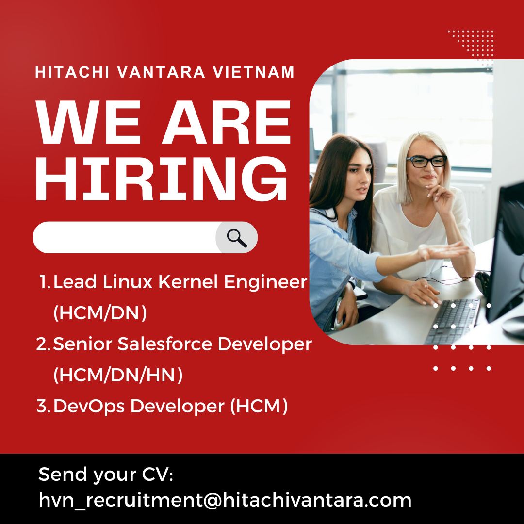 Hitachi Vantara Vietnam tuyển dụng nhiều vị trí