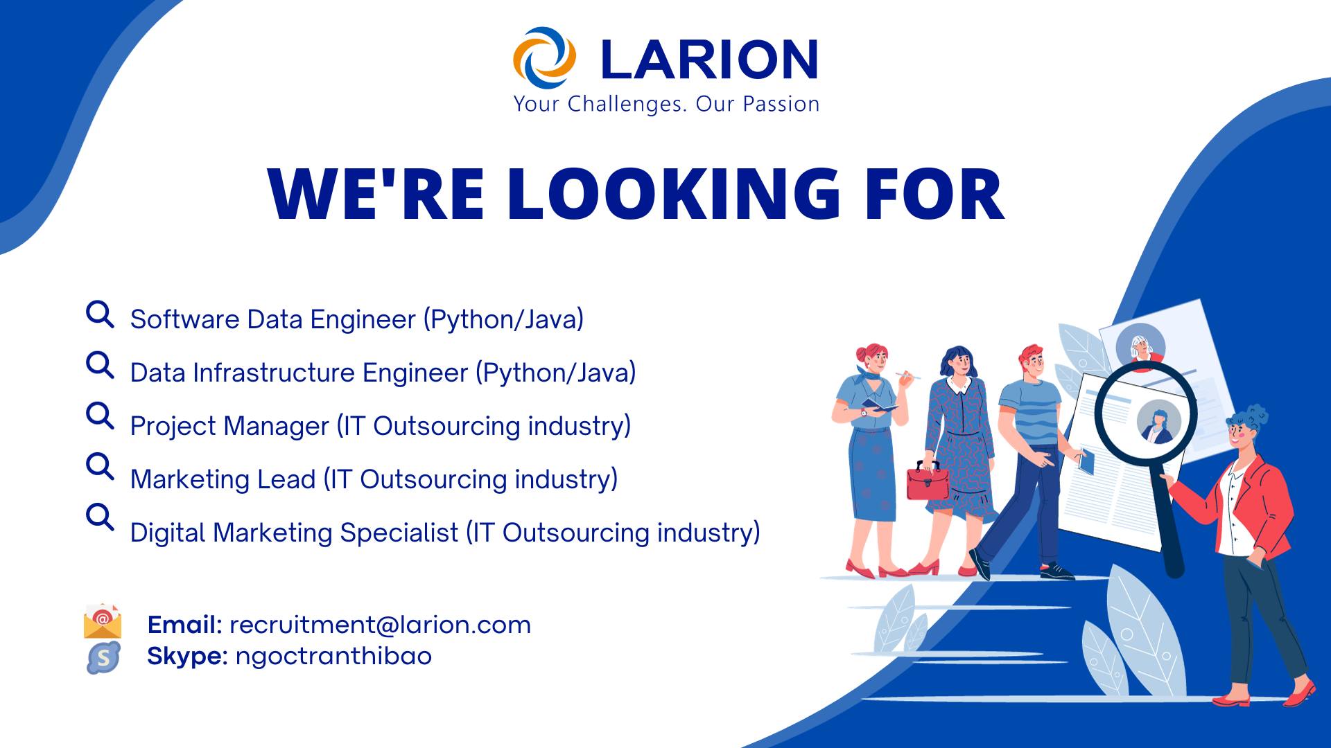 Job opportunities at LARION