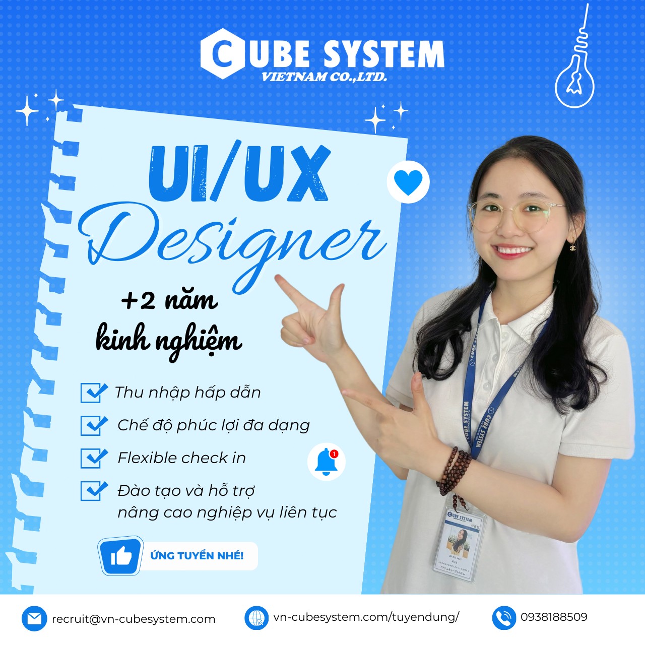 Cube System Vietnam tuyển dụng UI/UX Designer