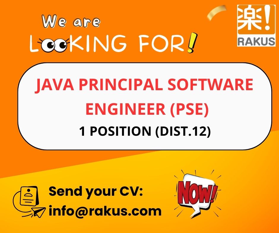 Rakus is hiring Java Senior/Principal Software Engineer (PSE)