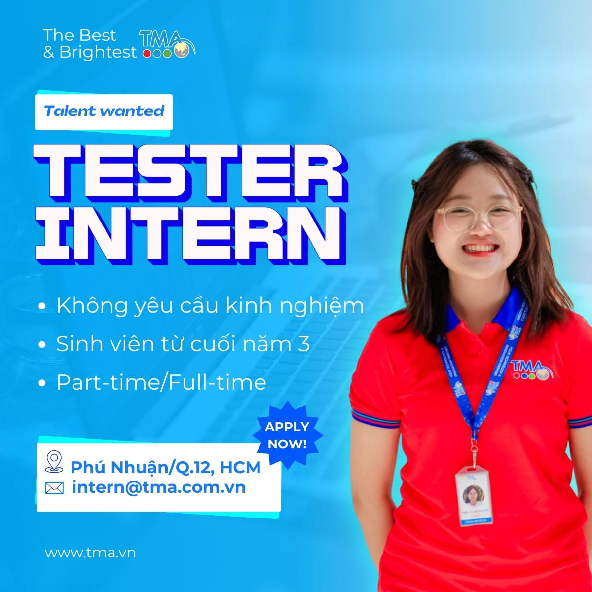 TMA is looking for Tester Intern (Automation)