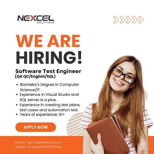 Nexcel Solutions tuyển dụng Software Test Engineer (QA QC/English/SQL)