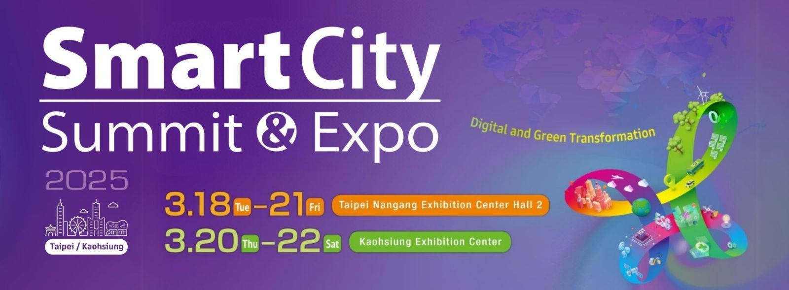 Mời tham gia Đoàn xúc tiến thương mại tham dự 2025 Smart City Summit & Expo x 2050 Net Zero City Expo