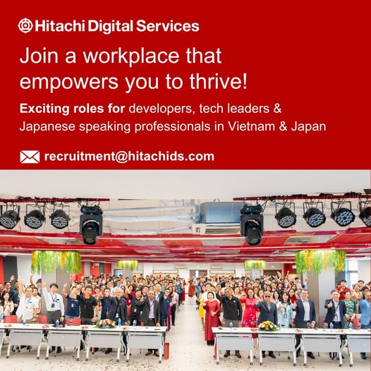 Hitachi Digital Services Vietnam tuyển dụng nhiều vị trí